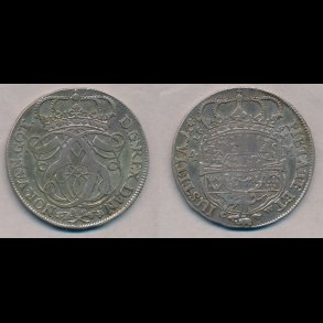 1691, Christian V, 1 krone, 1++, S 46.1, H 90A, Schou 20