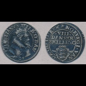 1608, Christian IV, 8 skilling, H93A, S54.2