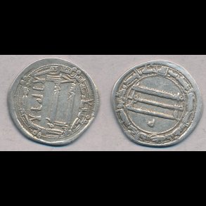 800-tallet, kufisk dirham, Harun al Rachid, 1+