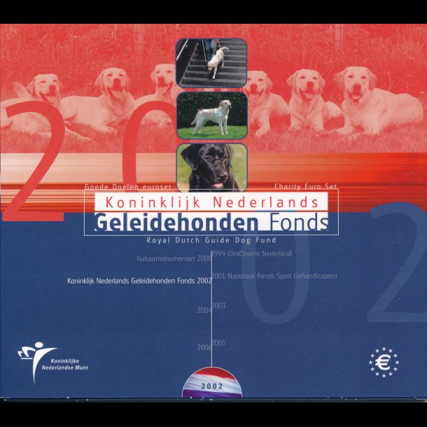 2002, Holland, euro mntst, Geleidehonden Fonds