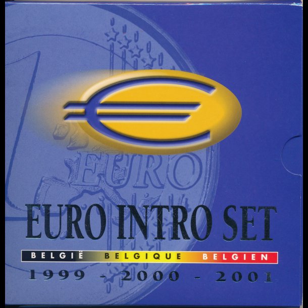1999-2001, Belgien, euro mntst, 300 miljoen Europeanen 1 munt