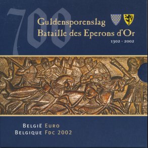 2002, Belgien, euro mntst, Guldensporenslag