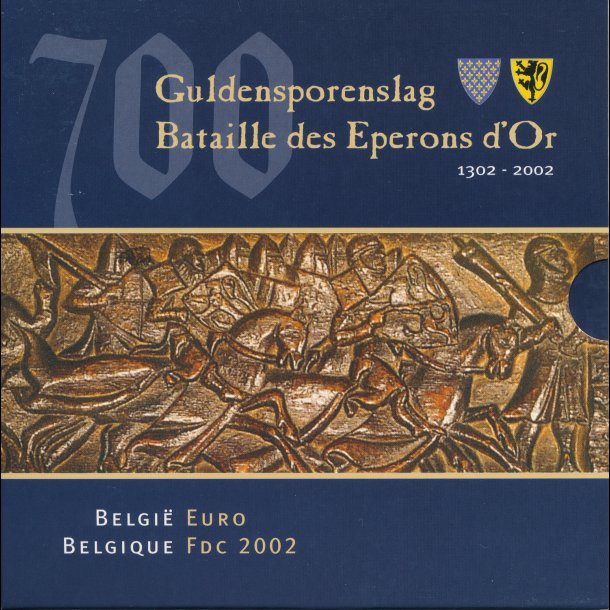 2002, Belgien, euro mntst, Guldensporenslag