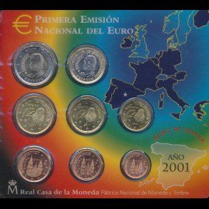 2001, Spanien, euro mntst