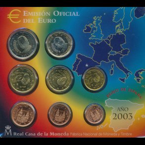 2003, Spanien, euro mntst