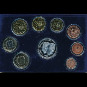 2002, Spanien, euro mntst, proof