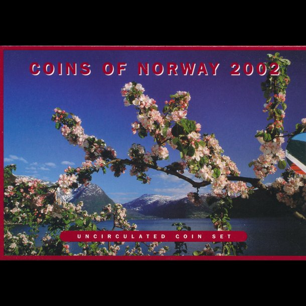 2002, Norge,  mntst bestende af 50 re, 1, 5, 10 og 20 krone