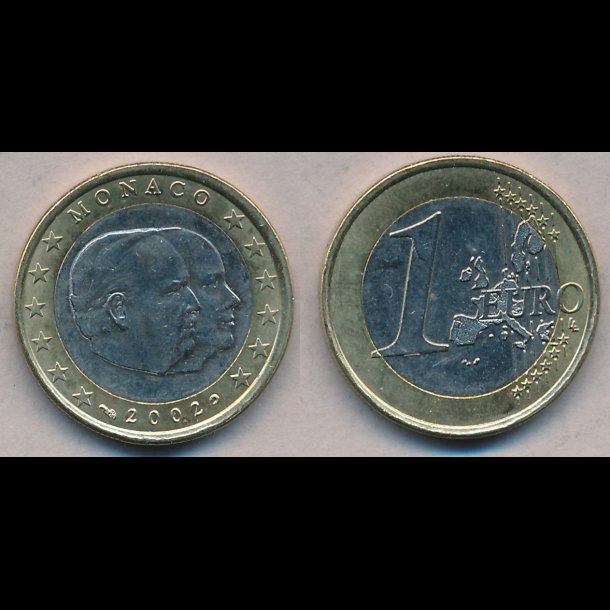 2002, Monaco, 1 euro, 0,
