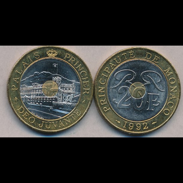 1992, Monaco, 20 francs