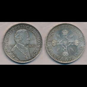 1974, Monaco, Rainier III, 50 francs