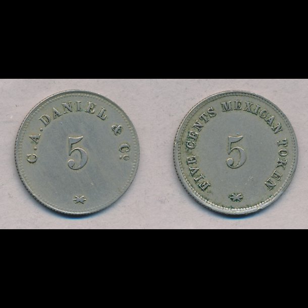 Sieg .8, C.A.Daniel &amp; co,  5 Cents, 1+