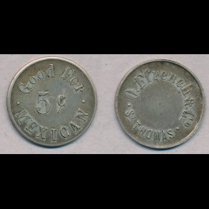 Sieg 23, F.French, 5 Cents, 1+