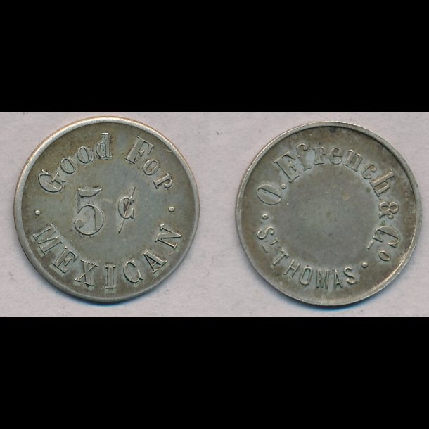 Sieg 23, F.French, 5 Cents, 1+