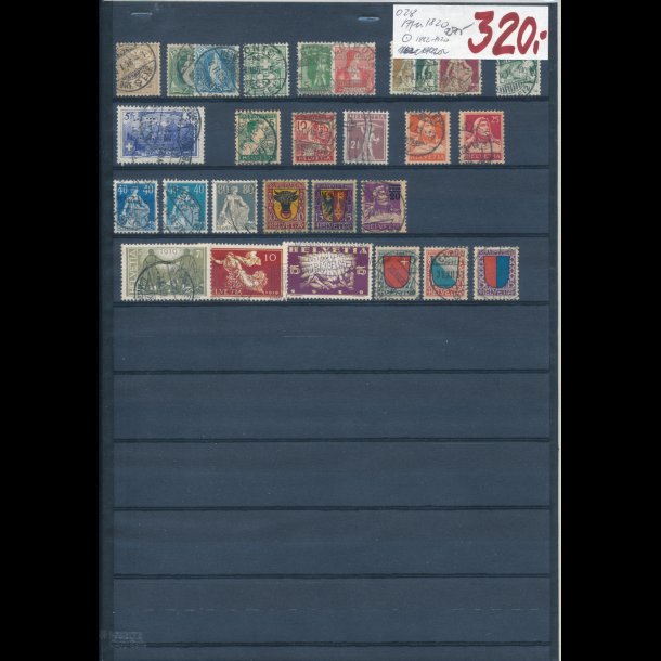 1882-1920, Schweiz planche, O, 