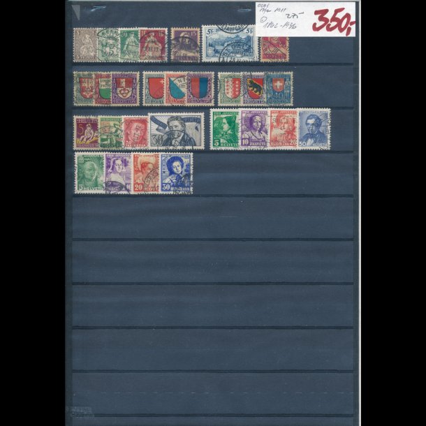 1862-1936, Schweiz planche, O