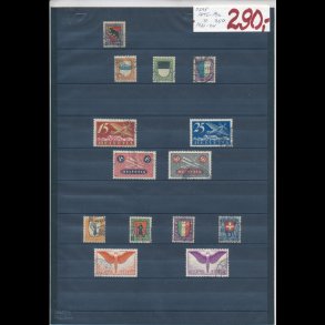 1921-24, Schweiz planche, O