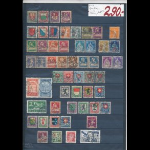 1919-27, Schweiz planche, O