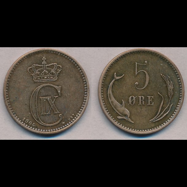 1904, 5 re, 1+,