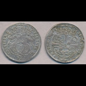 1689, Christian V, 2 marck, 1+, H83, AAG48, S1