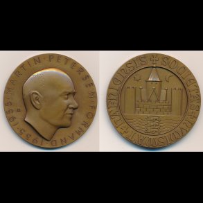 1971, Martin Petersen, Forbundsformand 1935-55, bronze