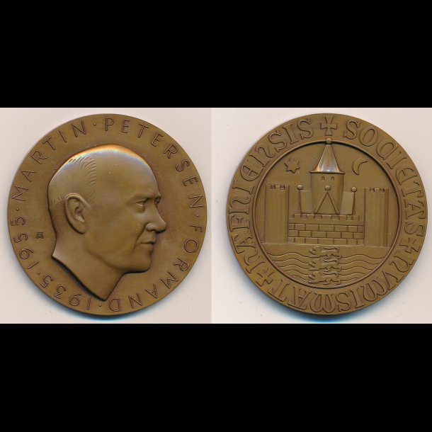 1971, Martin Petersen, Forbundsformand 1935-55, bronze