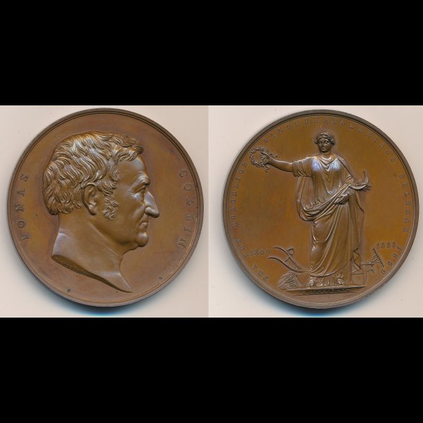 1855, Jonas Collin, bronze, 0