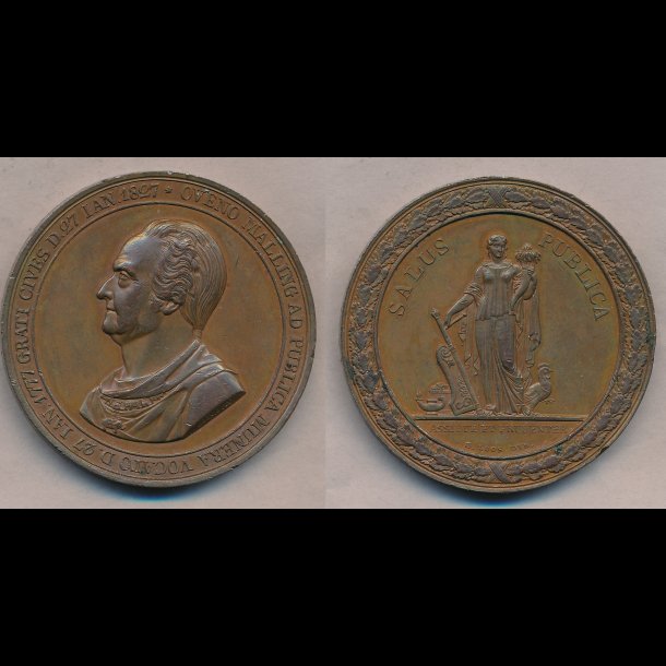 1827, Ove Malling 50 rs jubilum, bronze, 01