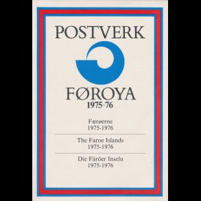 1975-76, Frerne, rsmappe, postpris 36,20 kr,