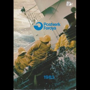 1983, Frerne, rsmappe, postpris 25,00 kr,