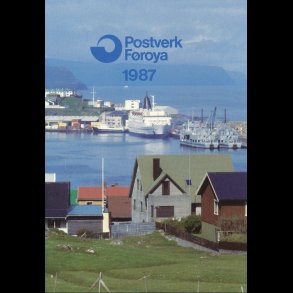1987, Frerne, rsmappe, postpris 78,70 kr,