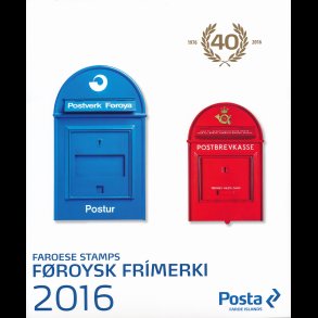 2016, Frerne, rsmappe, postpris  395.-