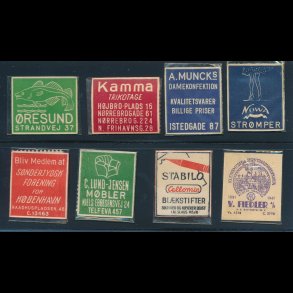 1941-45, Frimrkepenge, 1 re, 8 forskellige (FPCC)