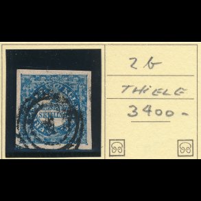 .2B, 2 rigsbankskilling, Thiele, bl,