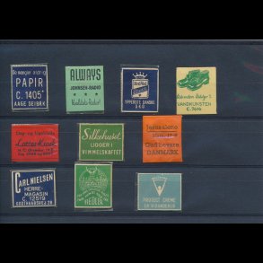 1941-45, Frimrkepenge, 1 re, 10 forskellige, lbnr 7.