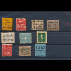 1941-45, Frimrkepenge, 1 re, 10 forskellige, lbnr 8.