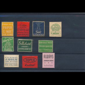 1941-45, Frimrkepenge, 1 re, 10 forskellige, lbnr 10.