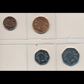 1975, Island, 1-, 5-, 10- og 60 kronor, 0809