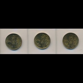1992-93, Tjekkoslovakiet, 10 korun, 3 stk. 0815,