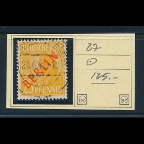 .27, 1949, Berlin, 25 pfennig, ʘ,