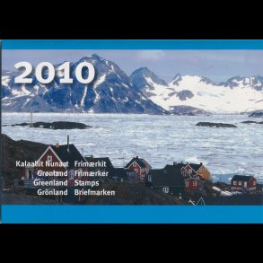 2010, Grnland, rsmappe, postpris 400,50kr, KMPE prisreducering, fr 380,-kr