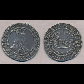 1651, Frederik III,  Krone, 1+, H84A,