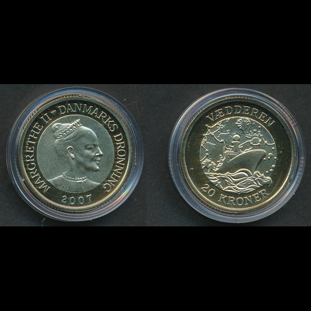 2007, 20 kroner, Vdderen, Galathea 3, proof