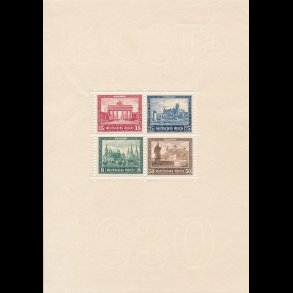 1930, Tyskland, IPOSTA miniark, frimrker **, blok *