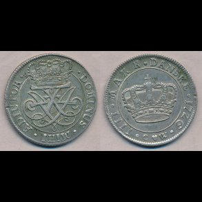 NEDSAT, 1726, Frederik IV, krone, 1+, H40, Nedsat fra 7.800,-kr,