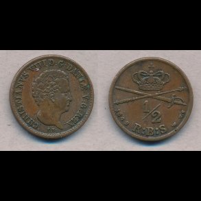 1842, Christian VIII,  rigsbankskilling, 1++