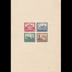 1930, Tyskland, IPOSTA miniark, frimrker **,blok *