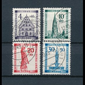 1949, Tyskland, Baden, Den Franske Zone, Freiburg st, ʘ, Sign: Schlegel BPP,