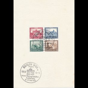 1930, Tyskland, IPOSTA miniark, ʘ