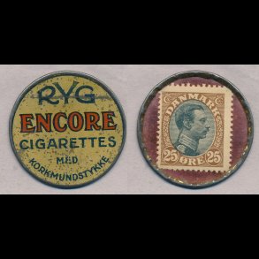 1921-22, Encore, 25 �re frim�rke, lbnr 2