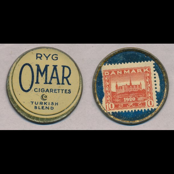 1921-22, Omar, 10 re frimrke, lbnr a13
